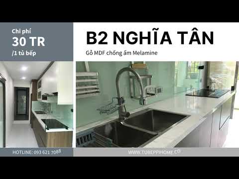 Cách thiết kế tủ bếp chữ I đầy đủ công năng dưới 30 triệu ở nhà tập thể