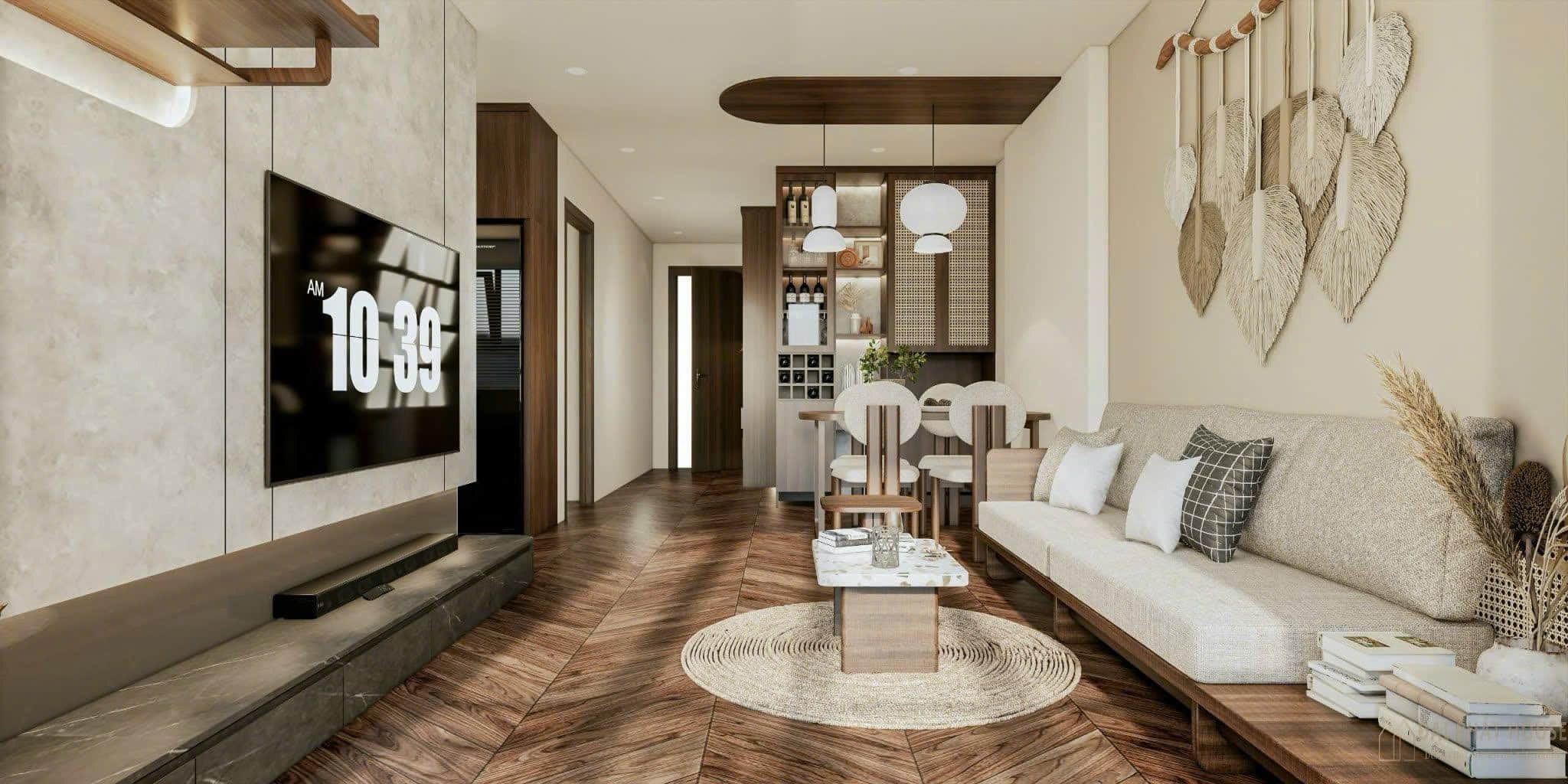 Kiểu thiết kế nội thất khiến nhà sang và rộng bất ngờ